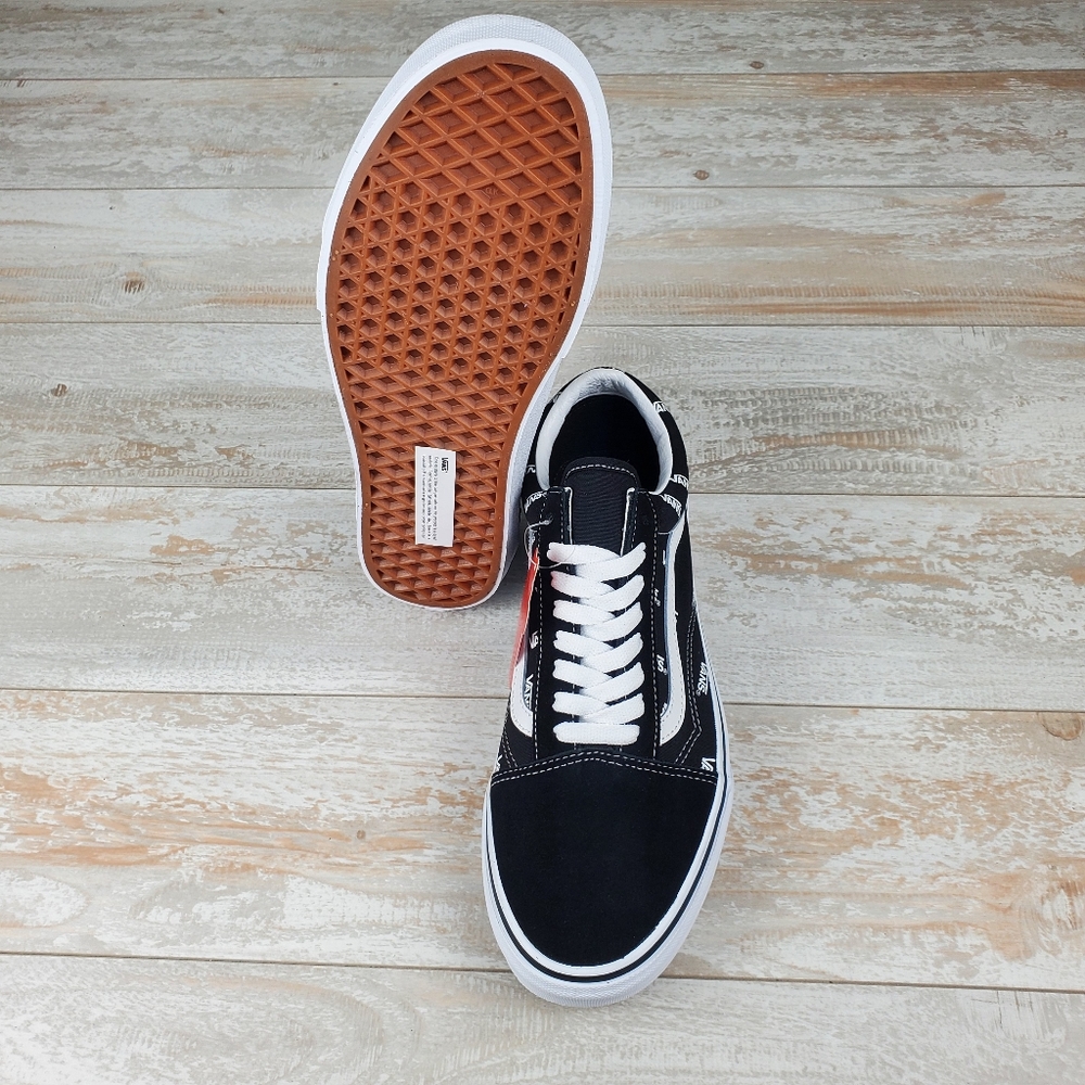 Vans Old Skool Logo Sidewall Black and White - Picture 6 of 7